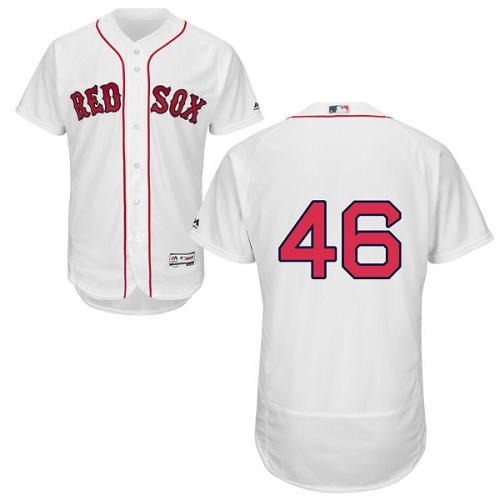 Men's Majestic Boston Red Sox #46 Craig Kimbrel Authentic White Home Cool Base MLB Jersey I2O5