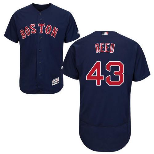 Men's Majestic Boston Red Sox #43 Addison Reed Navy Blue Flexbase Authentic Collection MLB Jersey S0E0